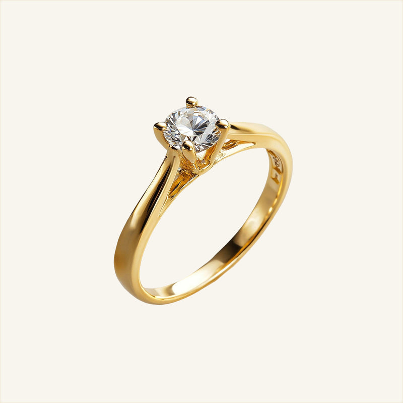 Classic Solitaire Diamond Engagement Ring