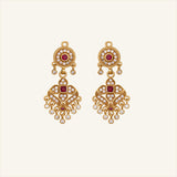 Ruby & Diamond Chandelier Earrings